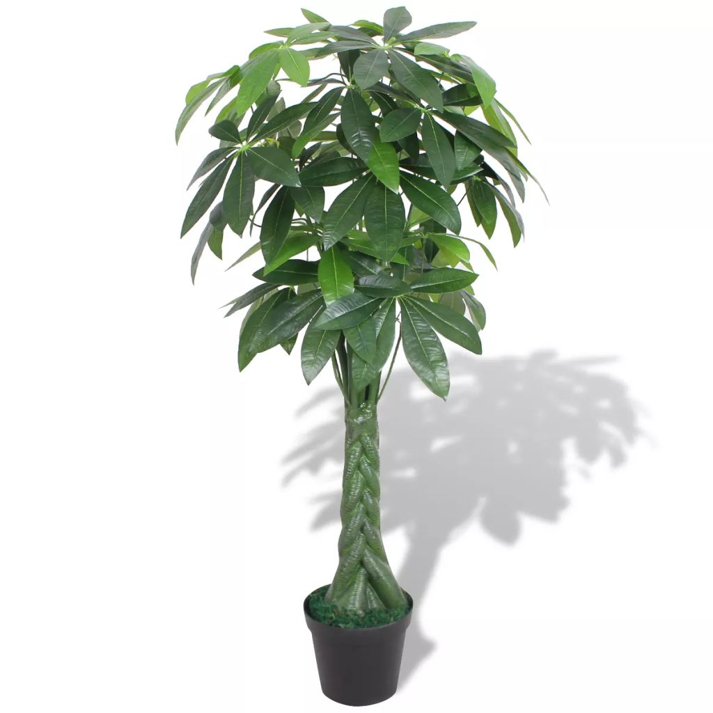 Artificial Fortune Tree Plant with Pot 33.5" Green