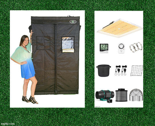 2'x4' Hydroponics Grow Tent Kit - 8 Plant